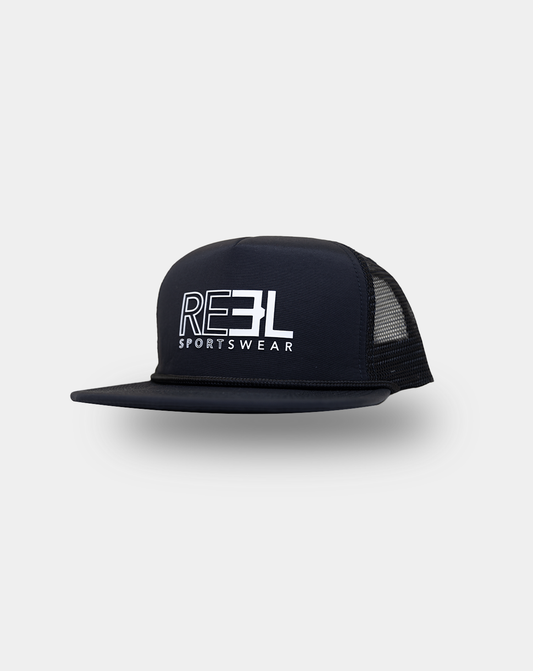 Reel Sportswear Outcast X Black Trucker Hat