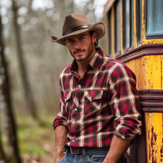 Outlander Tan Felt Cowboy Hat - Bumpkin Ranchwear