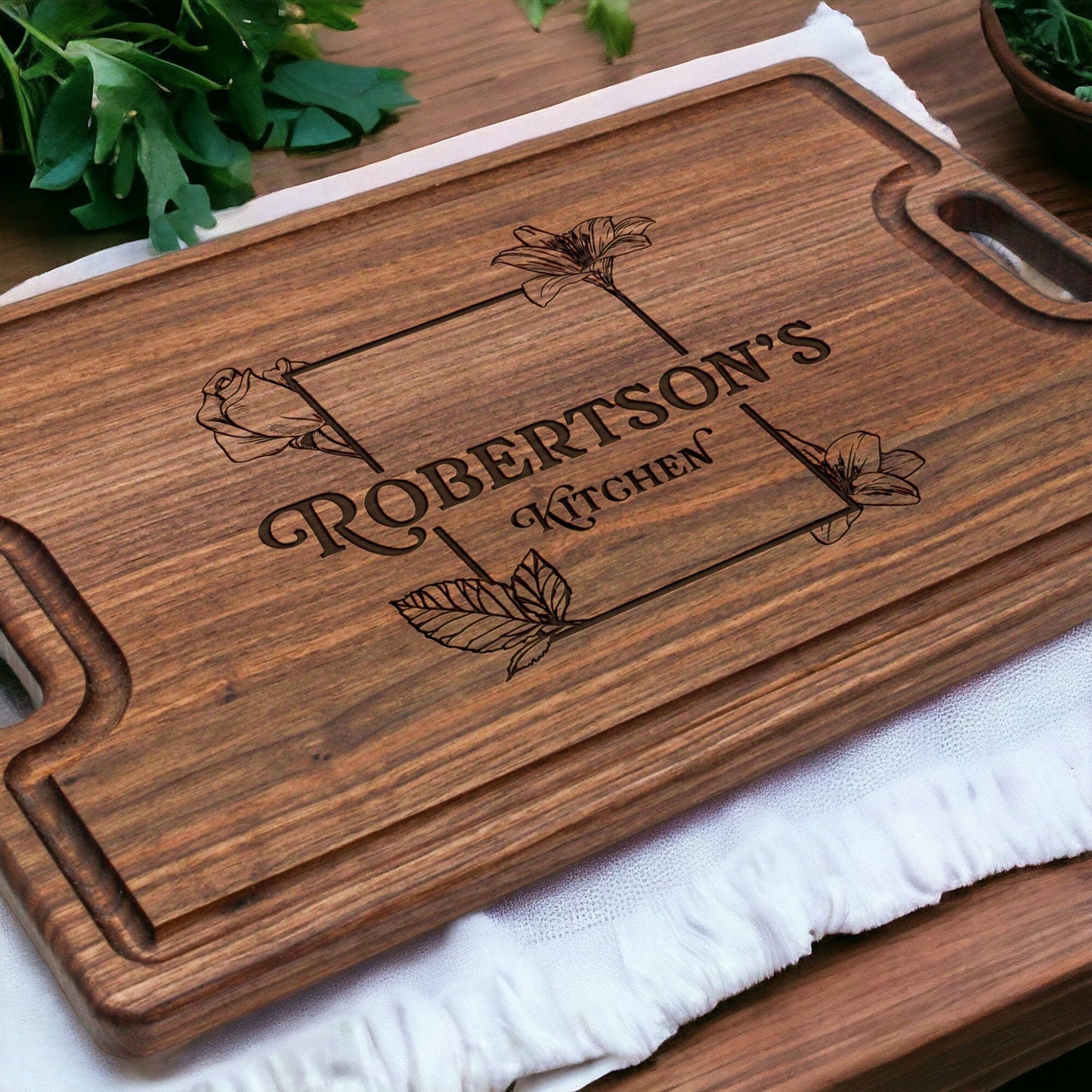 Personalized Handmade Wooden Cutting Board - Bumpkin Ranchwear