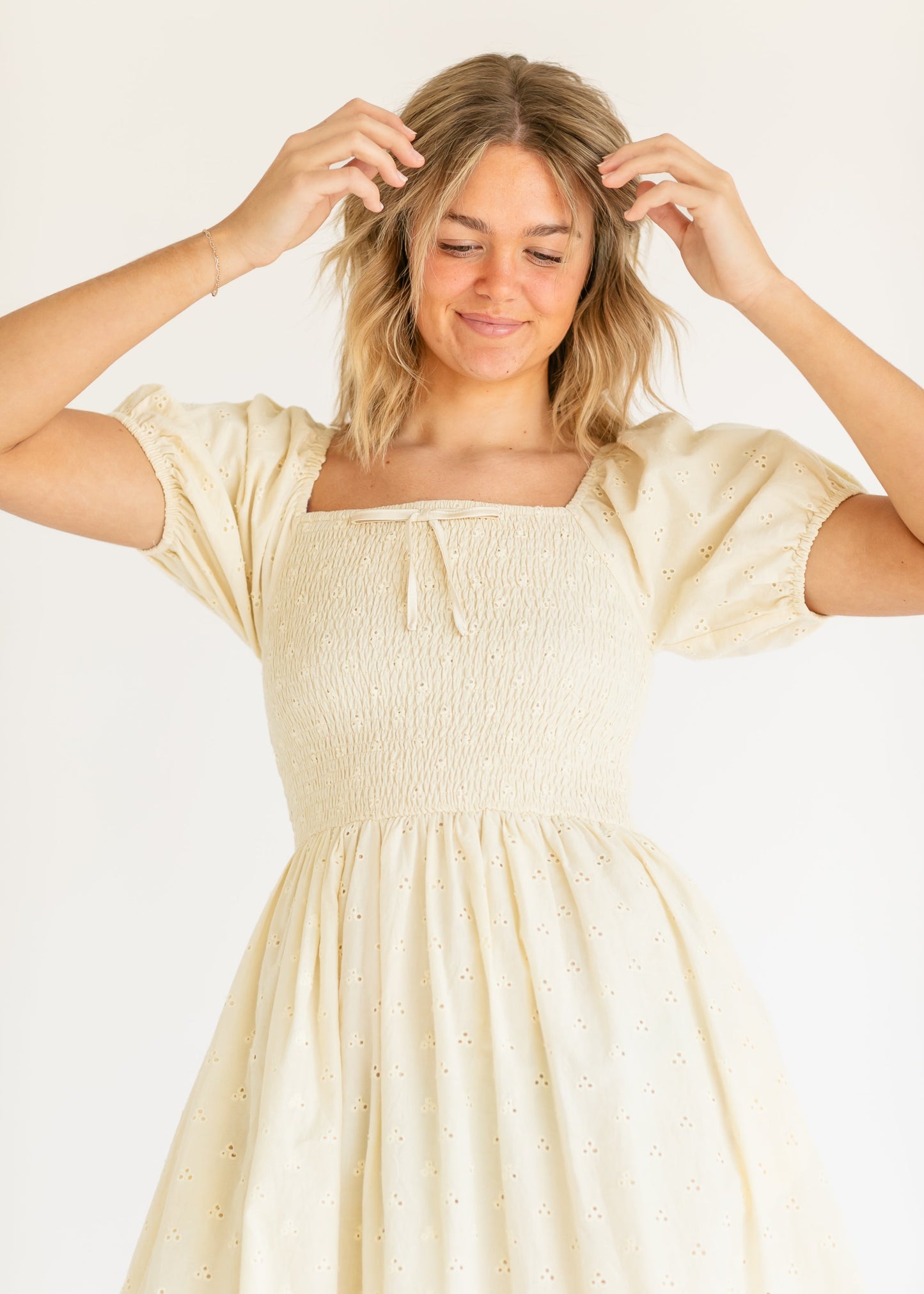 Rayna Eyelet Cotton Maxi Dress