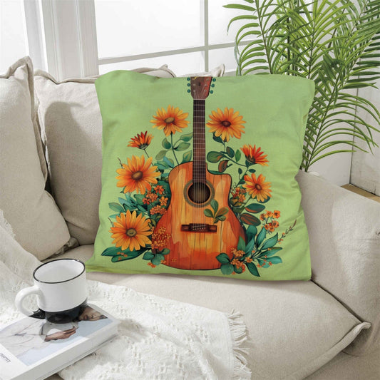 Retro Guitar Pillow Case Made in America - Bumpkin Ranchwear