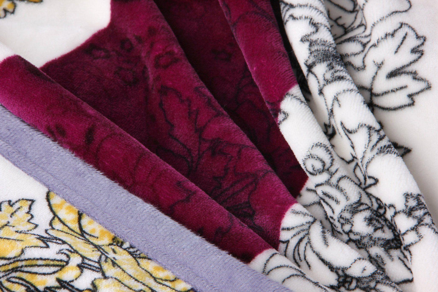 Roadside Carnations Mink Flannel Fleece Throw Blanket - Bumpkin Ranchwear