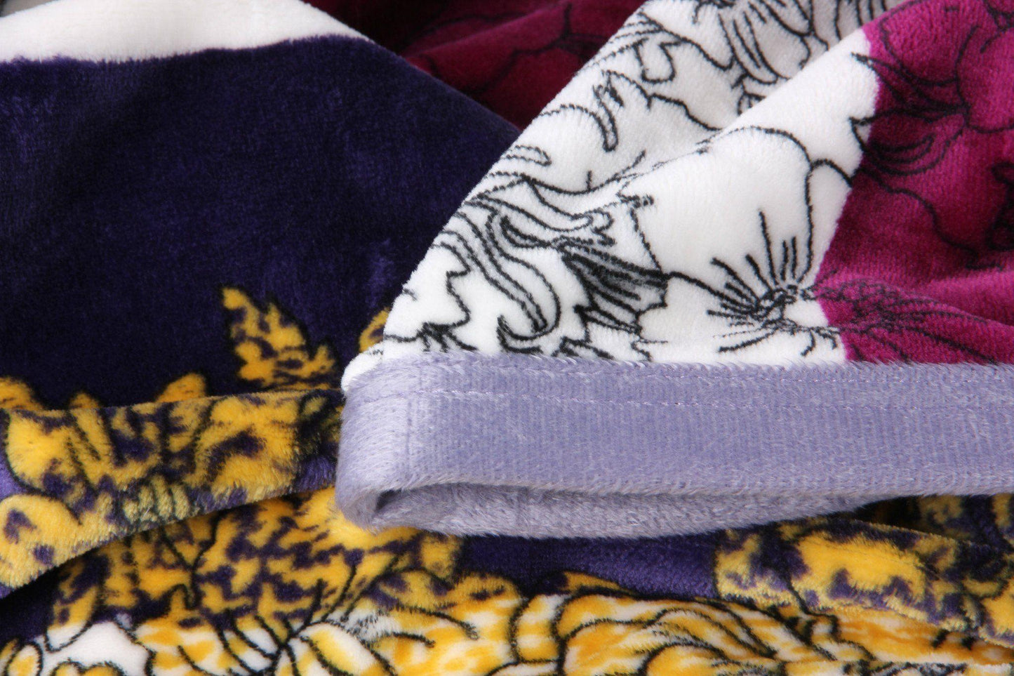 Roadside Carnations Mink Flannel Fleece Throw Blanket - Bumpkin Ranchwear