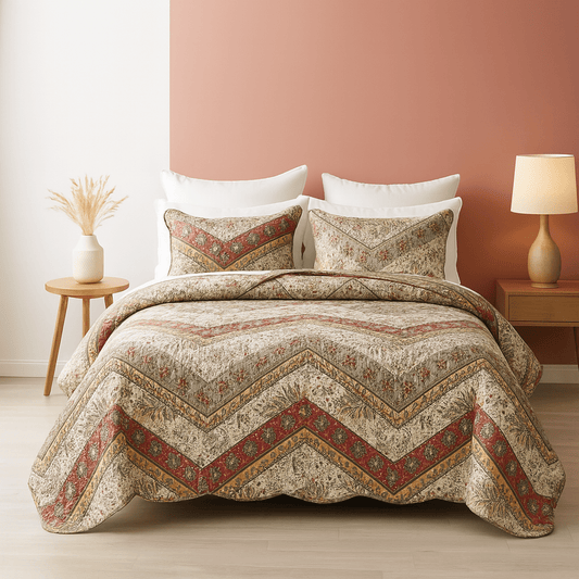 Rustic Cranberry Sage Floral Bedspread Set - Bumpkin Ranchwear