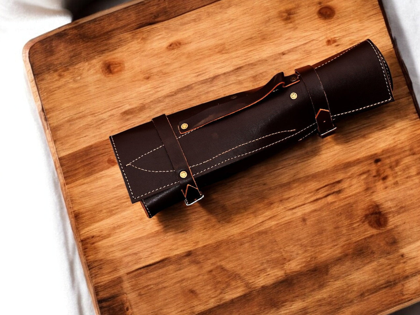 Handmade Damascus Kitchen Knives Set – Olive & Rosewood