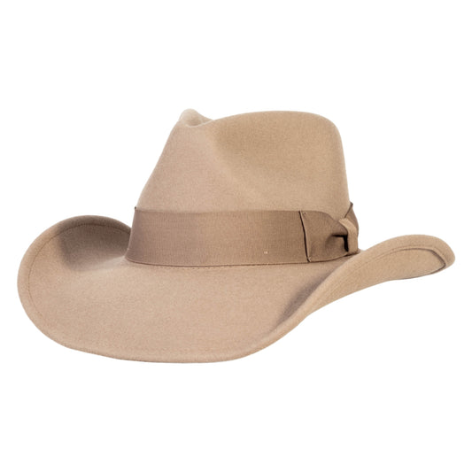 Sage Light Tan Felt Cowboy Hat