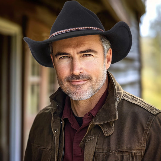 Shadow Ridge Black Felt Cowboy Hat