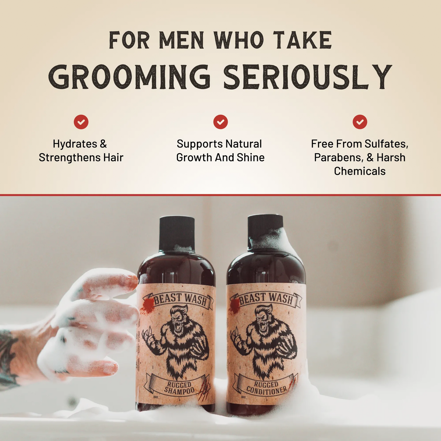 Johnny Slicks Beast Wash Original Shampoo