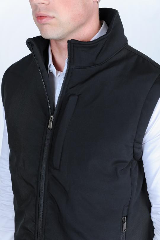 SoftShell Concealed Carry Water Resistant Vest - Black - Bumpkin Ranchwear