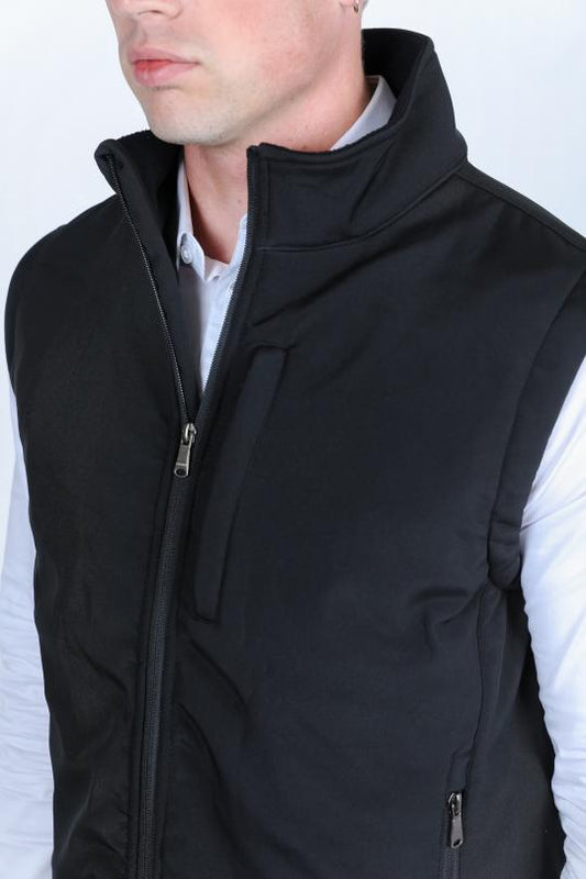 SoftShell Concealed Carry Water Resistant Vest - Black - Bumpkin Ranchwear