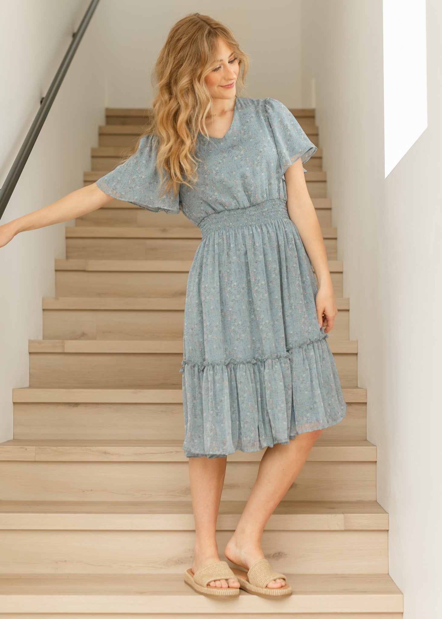 Sophie Floral Midi Dress - Bumpkin Ranchwear