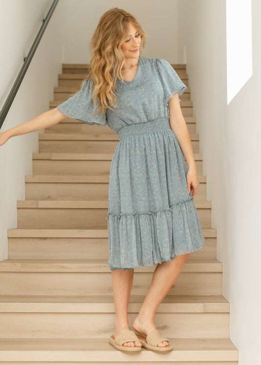 Sophie Floral Midi Dress - Bumpkin Ranchwear