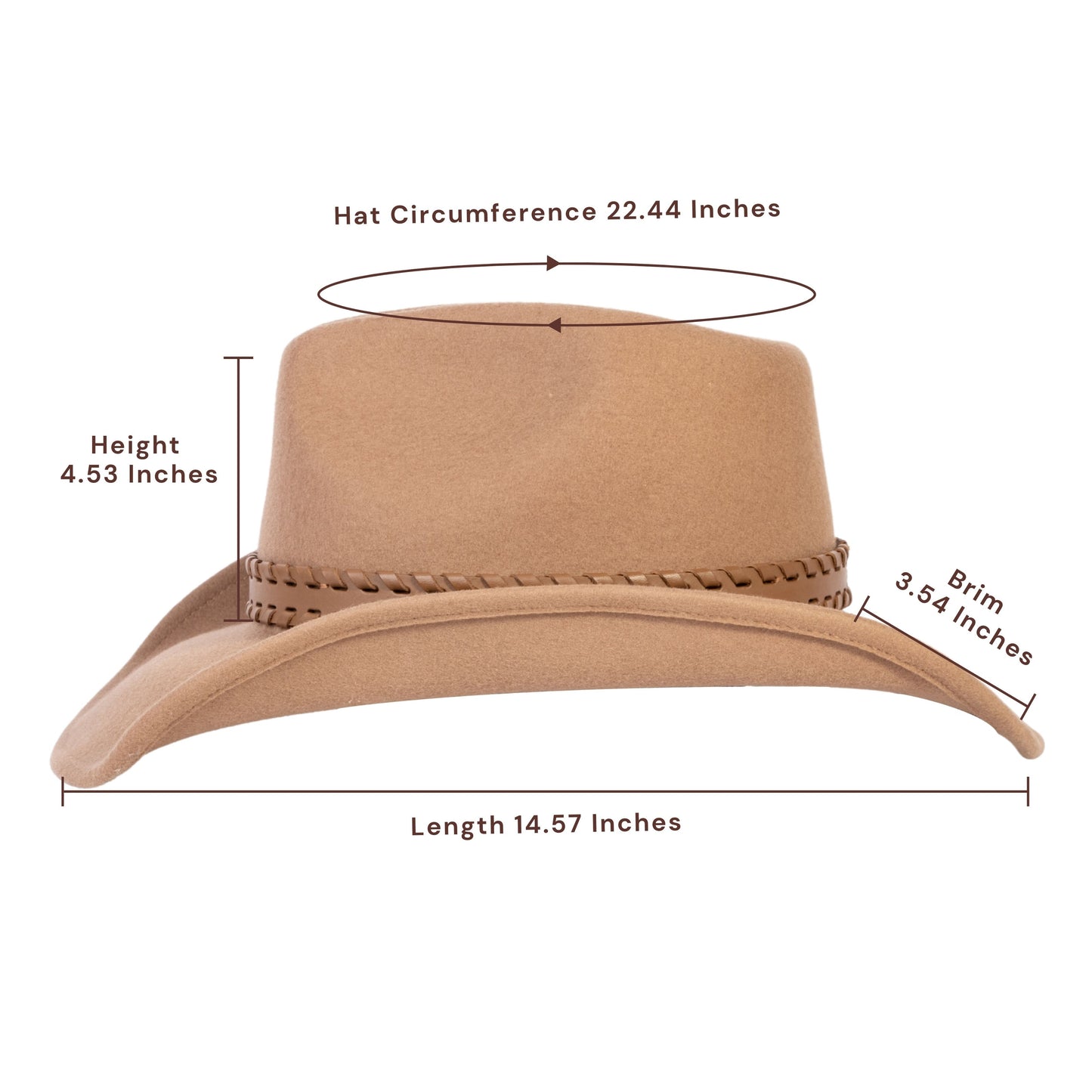 Sundown Tan Felt Cowboy Hat