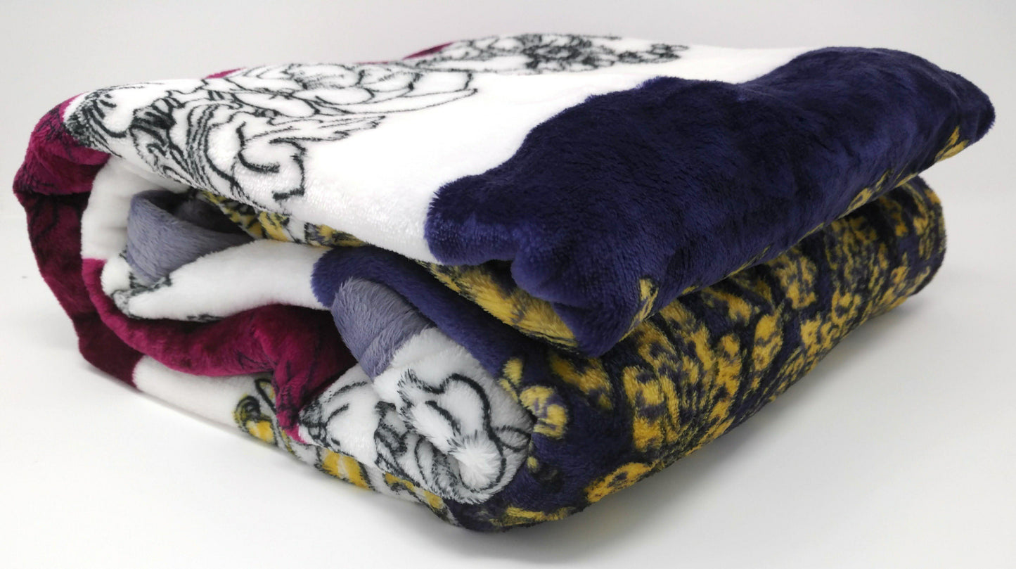 Roadside Carnations Mink Flannel Fleece Throw Blanket