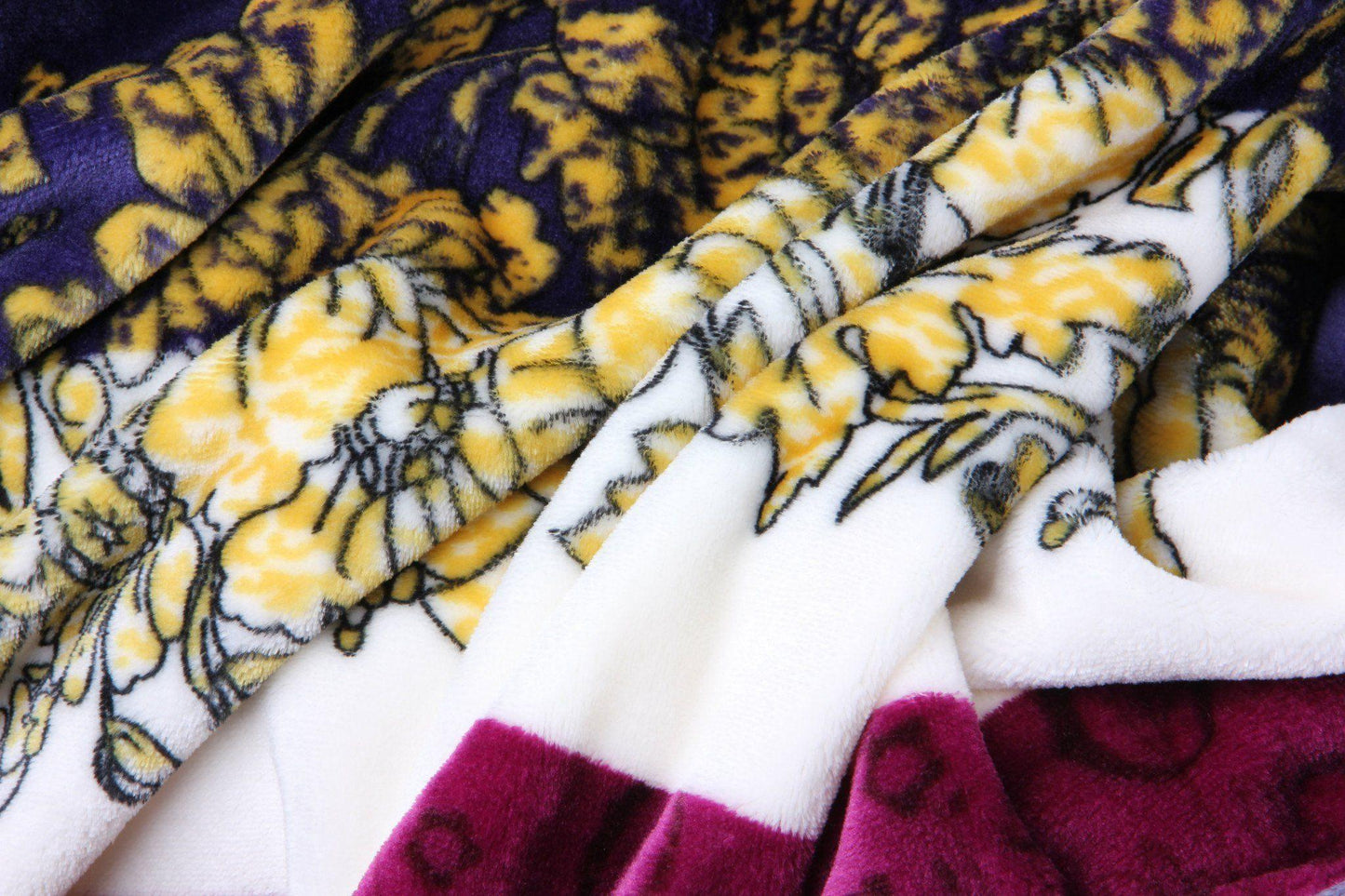 Roadside Carnations Mink Flannel Fleece Throw Blanket