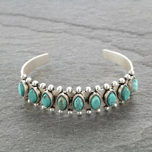 Turquoise Open Bracelet - 6 Styles - Bumpkin Ranchwear