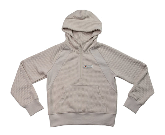 Women's Waffle Tech Hoodie - Stone Color