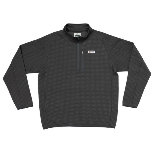 Men's Waffle 1/4 Zip Pullover - Carbon Grey