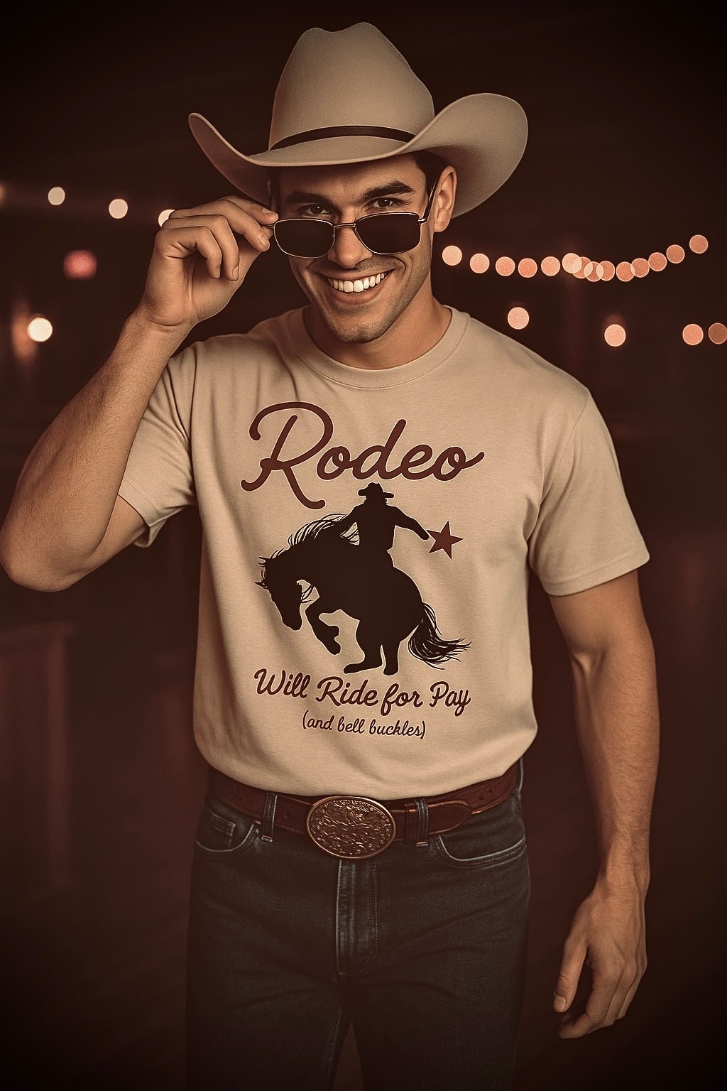 Will Ride For Pay Tee - Bumpkin Ranchwear