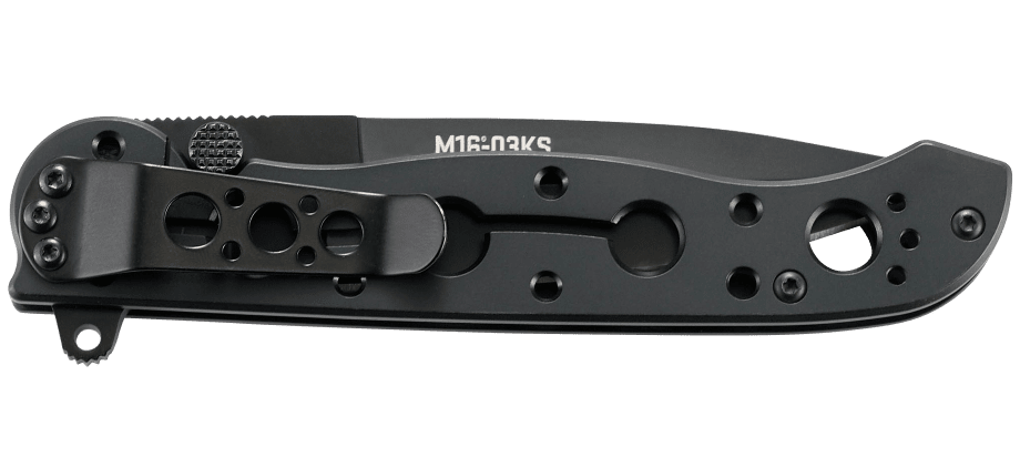 CRKT M16-03KS black framelock folding knife with spear point blade – photo 4 of 8